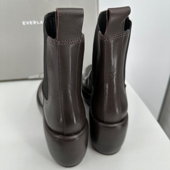 Everlane The Puffa Boot in Dark Brown size 8 Chelsea Ankle 3.25" Chunky Platform - Picture 4 of 8